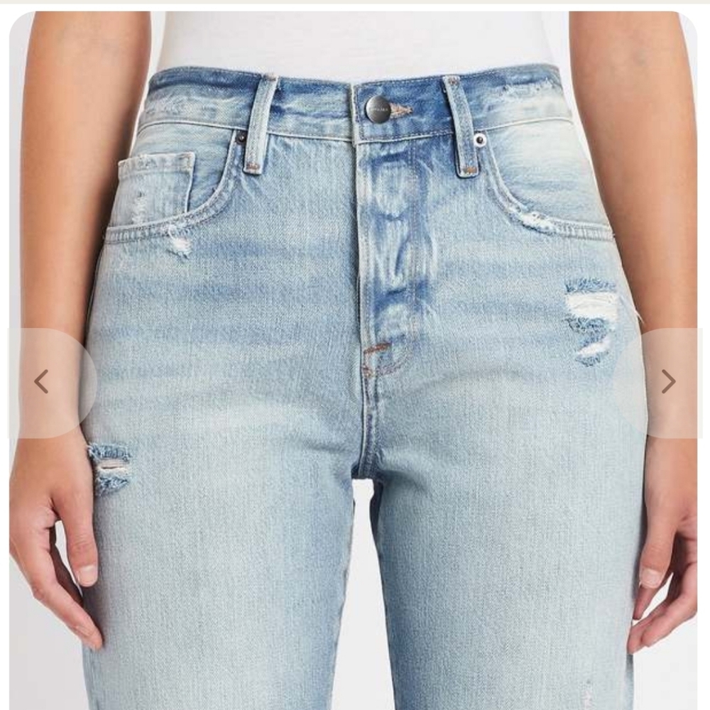 Frame Denim Le Original Distressd Light Blue Jeans - Picture 3 of 9